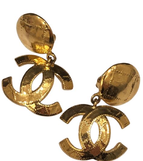 vintage chanel cc logo earrings|chanel earrings cc logo price.